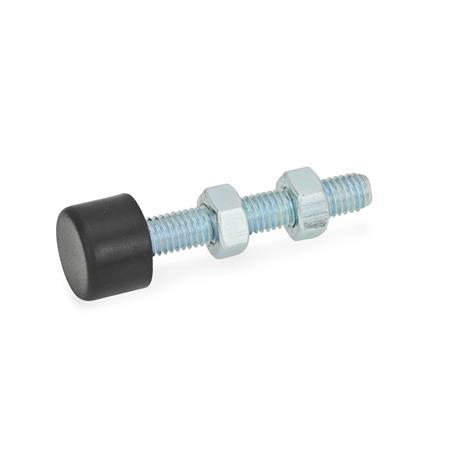 Vis de serrage GN 807: Acier, avec/sans embout de protection