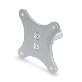 GN 197 Monitorhalterungen, Aluminium 