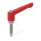 GN 306 Maniglie a ripresa, lega di zinco pressofusa, inserto acciaio INOX, con perni filettati, con puntali speciali Tipo: ZKN - Estremità sferica
Colore: R - Rosso, RAL 3000, finitura testurizzata