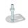 GN 42 Piedini di livellamento con aletta di fissaggio, acciaio zincato, forma rettangolare Tipo (base): G0 - Senza disco antiscivolo, con 2 fori asolati
Versione (vite): UK - Con dado, esagono interno in alto e sede per chiave in basso