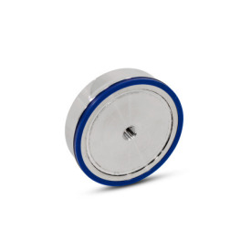 GN 5090 Aimants de retenue, Néodyme, fer, bore, Corps en Inox, Avec filetage interne, Conception Hygiénique Matériau (bague d'étanchéité): H - HNBR