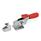 GN 851.3 Sauterelles à crochet, inox, avec crochet de sécurité, avec action de traction Type: T - sans étrier en U, avec cran d'arrêt
Matériau: A4 - Inox