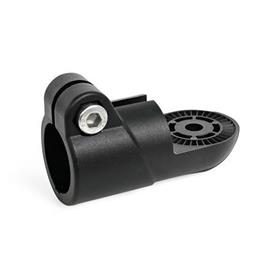 GN 276.9 Laschen-Klemmverbinder, Kunststoff Form: IV - mit Innenverzahnung<br />Farbe: SW - schwarz, RAL 9005, matt