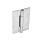 GN 136 Charnières en tôle, inox, carrées ou allongées verticalement Matériau: NI - blanc
Type: A - sans alésages
Longueur: l2 (1,5) - 1,5-fach verlängert