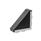 GN 30b Winkel, Aluminium, für Aluprofile (b-Baukasten), mit Zubehör Form: C - mit Befestigungsset und Abdeckkappe
Oberfläche (Winkel): AW - lackiert, weißaluminium
Größe: 30x60/40x80/45x90