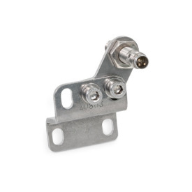 GN 801.4 Porta sensore, acciaio INOX, per attrezzi di serraggio rapido con base verticale, con/senza sensore Tipo: H - Per attrezzo di serraggio rapido con leva orizzontale<br />N° identificativo: 1 - Con sensore di prossimità