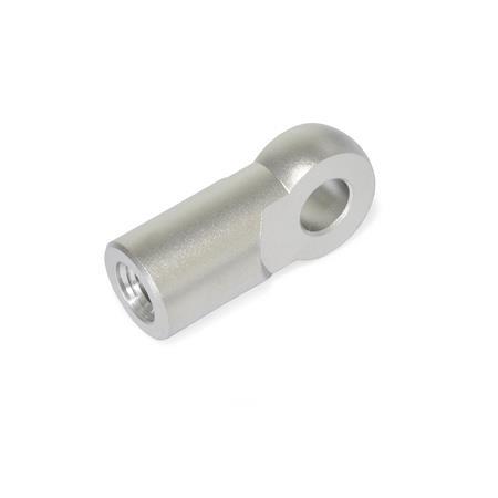 Écrous à œil GN 752: pour chapes de tringlerie GN 751 / GN 751.1 / GN 754, inox