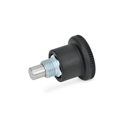 Doigts d'indexage miniatures GN 822: Acier / inox, avec et sans position de repos