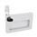 GN 115.10 Chiusure con maniglia da incasso, lega di zinco pressofusa, con serratura Tipo: SC - Con chiave (stessa serratura)
Finitura: SR - Argento, RAL 9006, finitura strutturata
N° identificativo: 1 - Azionamento nella posizione raffigurata, in alto a sinistra