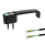 GN 422 Bügelgriffe, Zink-Druckguss, mit elektrischer Schaltfunktion / mit Leuchtmelder, mit zwei Funktionselementen Funktionselement 1: RK - Taster, rastend, mit LED, rot / grün (bi-color)
Funktionselement 2: LK - Leuchtmelder LED, rot / grün (bi-color) (ohne Schaltfunktion)
Anschlussart: K2 - Kabel, Ende offen, 2 m
Oberfläche: SW - schwarz, RAL 9005, strukturmatt