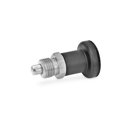 Doigts d'indexage GN 607: Inox, sans position de repos