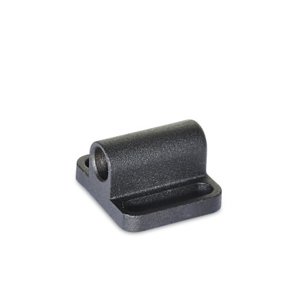 Flange di posizionamento GN 417.1: per pistoncini di posizionamento a molla GN 417, fusione di precisione in acciaio