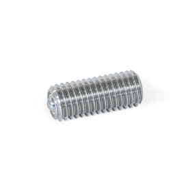 GN 509.11 Billes porteuses, acier/inox, avec filetage externe, avec roulement à friction Matériau: NI - Inox