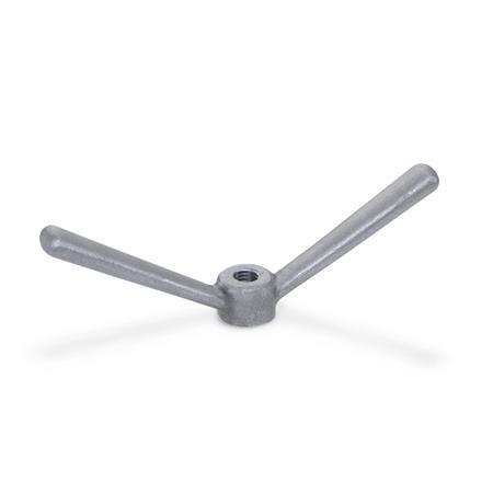 Doppelarmige Spannmuttern GN 206.1: Stahl