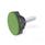 GN 636.4 Volantini di serraggio a stella con perno filettato, plastica Colore: DGN - Verde, RAL 6017, finitura mat