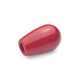 GN 719.2 Schaltknöpfe, Kunststoff Farbe: RT - rot, RAL 3000, glänzend