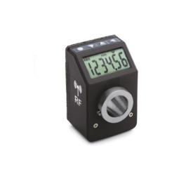 GN 9153 Indicatori di posizione, 6 cifre, elettronici, display LCD, trasmissione dati tramite radiofrequenza Colore: SG - grigio-nero, RAL 7021, finitura lucida