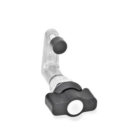 Loquets à compression GN 516.1: Zinc moulé sous pression, distance de verrouillage réglable en continu