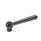GN 99.2 Manettes indexables, acier, avec filetage interne, pousser pour libérer Type: M - Levier droit