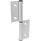 GN 2294 Cerniere, alluminio, rimovibili, per profilati di alluminio / pannelli Tipo: A - Alette esterne
Codifica: C - Con fori svasati
l<sub>2</sub>: 162
