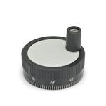 Zustellräder, Aluminium, mit Standard-Skala