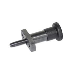 GN 817.5 Rastbolzen, mit Präzisionspositionierung, Raststift konisch Form: C - mit Rastsperre