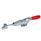 GN 850.1 Sauterelles, Acier, pour action de traction Type: TT - avec axe de tirage + cran d'arrêt + boulon de verrouillage à tête en T
