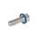 GN 1581 Viti, acciaio INOX, testa a profilo basso, Hygienic Design Finitura: MT - finitura matte (Ra < 0,8 µm)
Materiale (anello di tenuta): F