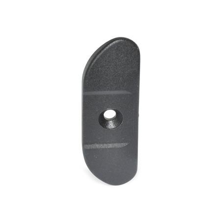 Plaques de guidage protectrices GN 120.2: Plastique, pour loquets