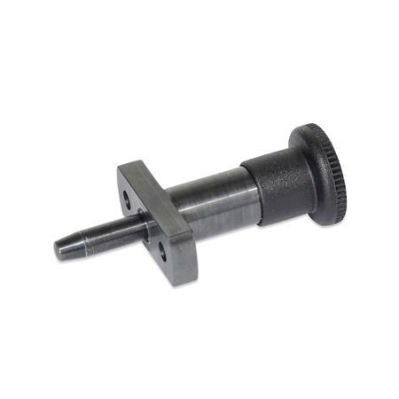 GN 817.5 Rastbolzen, mit Präzisionspositionierung, Raststift konisch Form: B - ohne Rastsperre