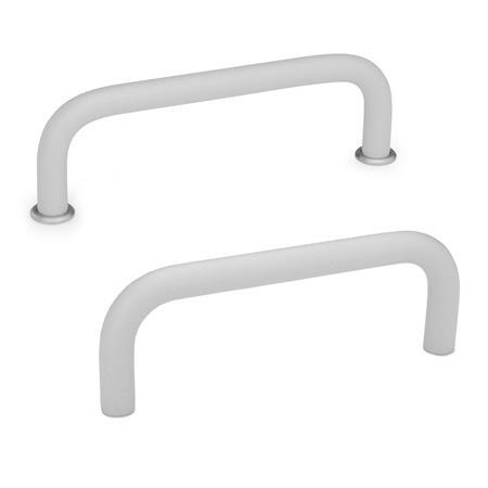 GN 425 Bügelgriffe, Aluminium Werkstoff: AL - Aluminium
Oberfläche: SR - silber, RAL 9006, strukturmatt