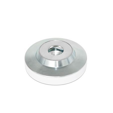 Basi GN 6311.3: per viti senza testa DIN 6332 / viti a leva DIN 6304 / DIN 6306, acciaio