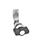 GN 516.5 Drehspannriegel, Edelstahl, Betätigung mit Bedienelementen oder Steckschlüssel Form: KG - mit Knebel
