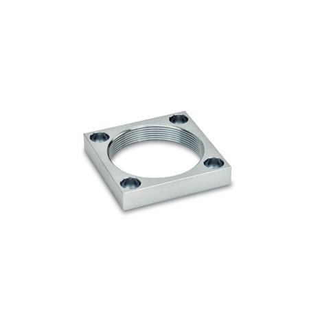 Flange filettate GN 876.1: per attrezzi di serraggio girevoli GN 876, Acciaio