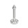 GN 31 Piedini di livellamento, acciaio INOX, con disco antiscivolo Tipo (base): C4 - Finitura lucida, gomma vulcanizzata, bianco
Versione (vite): VK - Con dado, esagono esterno in alto e sede per chiave in basso