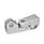 GN 285 Noix de serrage articulées, aluminium Finition: BL - blanc, grenaillée mate