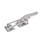 GN 852.3 Attrezzi di serraggio a tirante, Acciaio INOX, con gancio di sicurezza, tipo per impieghi gravosi Tipo: T6 - Con fori di montaggio, con chiusura con tirante a U, con fermo