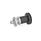 GN 607 Doigts d'indexage, inox, sans position de repos Matériau: NI - Inox
Type: AK - avec contre-écrou