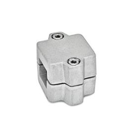 GN 241 Muffen-Klemmverbinder, Aluminium d<sub>1</sub> / s: V - Vierkant<br />Oberfläche: BL - blank, gestrahlt, matt
