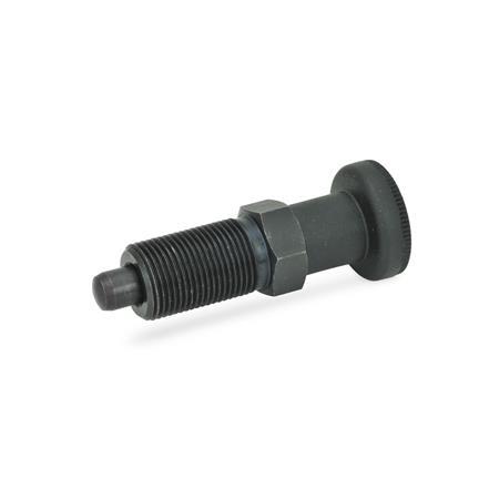 Rastbolzen GN 617: Stahl, ohne Rastsperre