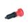 GN 617.2 Doigts d'indexage, plastique, goupille de centrage acier, avec et sans position de repos, avec bouton rouge Type: B - sans position de repos, sans contre-écrou
Matériau: ST - Acier