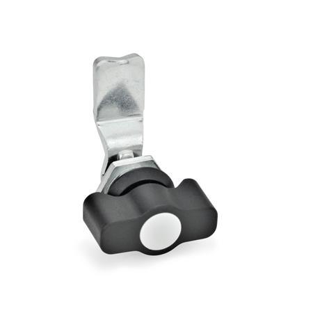 Verriegelungen GN 115: Zink-Druckguss, Betätigung mit Bedienelementen