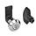 GN 115.5 Loquets, plastique, pour montage par encliquetage, manipulation par clé à douille Type: VDE - avec double panneton
Finition: CR - acier chromé
N° d'identification: 1 - Logement de verrou avec arrêt rond