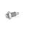 GN 313 Boulons-ressorts, inox, poussoir rentré en position normale Matériau: NI - Inox
Type: DK - avec contre-écrou, sans bouton
N° d'identification: 1 - Goupille de centrage sans filetage interne