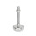 GN 31 Piedini di livellamento, acciaio INOX, con disco antiscivolo Tipo (base): C4 - Finitura lucida, gomma vulcanizzata, bianco
Versione (vite): TK - Con dado, sede per chiave in basso