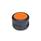 GN 624.5 Drehknöpfe, Kunststoff, Buchse Edelstahl, Softline Farbe der Abdeckkappe: DOR - orange, RAL 2004, matt
