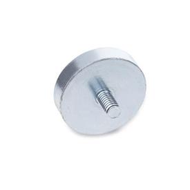 GN 50.3 Haltemagnete mit Gewindezapfen 