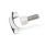 GN 6335.5 Boutons à main, aluminium, goujon fileté inox Finition: AP - poli