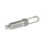 GN 717 Doigts d'indexage, inox, avec anneau de levage/avec boucle de fil, sans position de repos Type: D - avec boucle de fil, sans contre-écrou
Matériau: NI - Inox