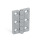 GN 237 Cerniere, lega di zinco pressofusa, allungate verticalmente Material: ZD - Lega di zinco pressofusa
Tipo: A - 2x3 fori alesati per viti a testa svasata
Finitura: SR - Argento, RAL 9006, finitura strutturata